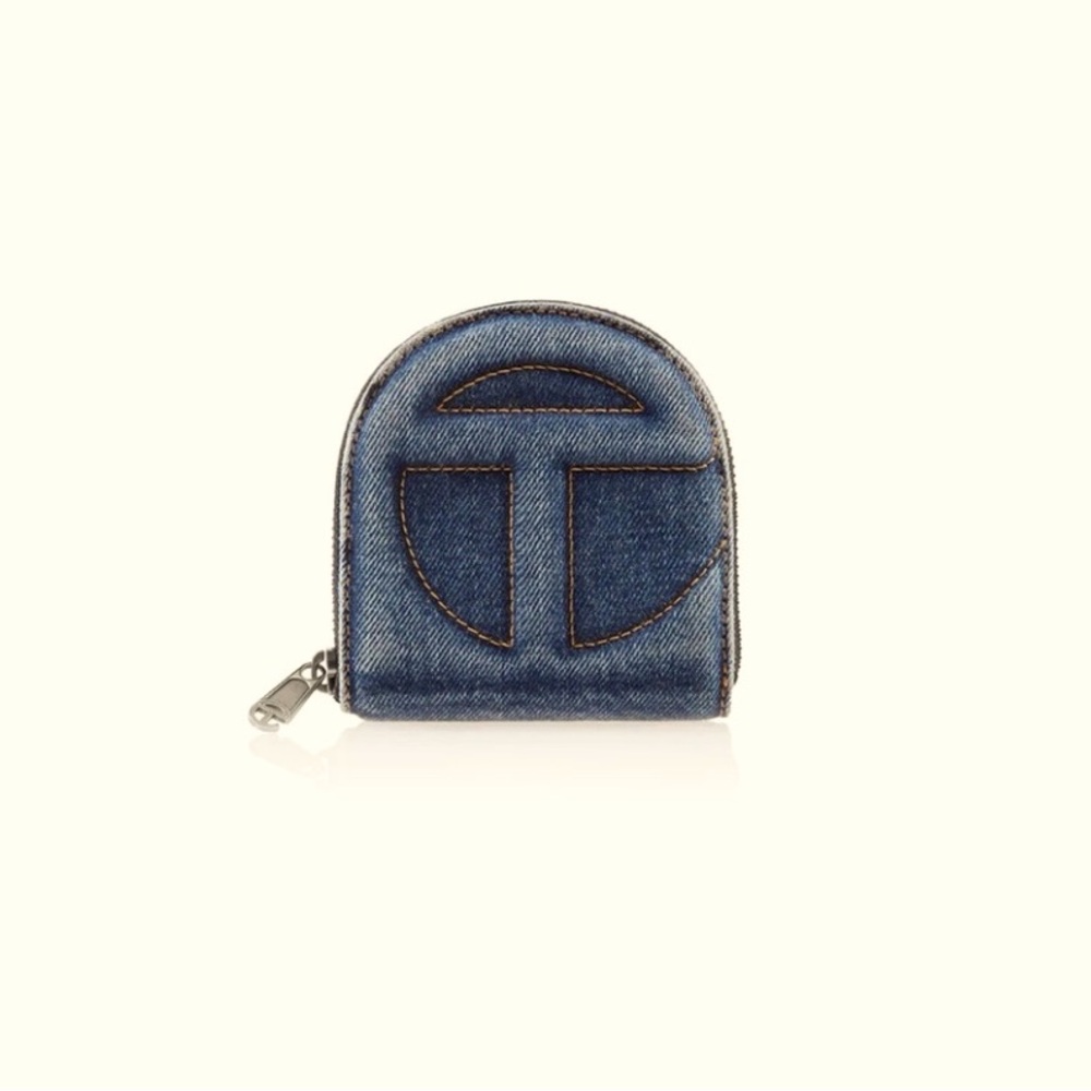 Telfar Blue Denim Wallet